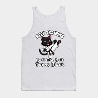 Black Cat Karate Black Belt Tank Top